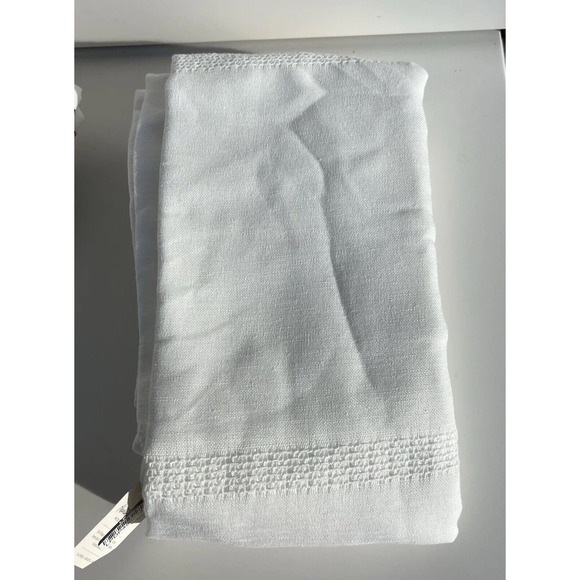 Hearth & Hand Magnolia Lace Insert Sheer Curtain Panel 108" L Cream (1 panel) - Picture 2 of 3